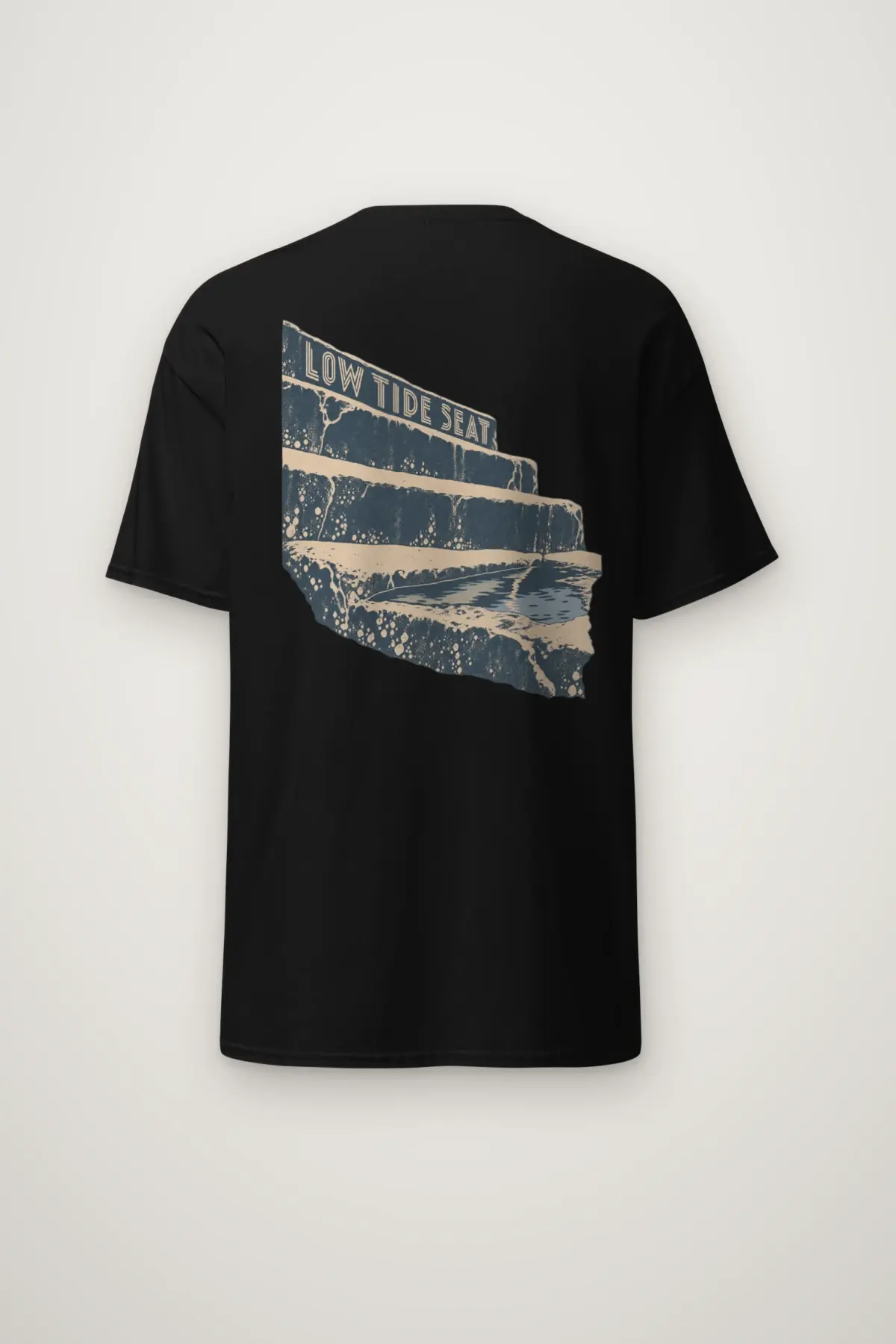 "Low Tide Seat" Heavyweight Unisex Crewneck T-shirt