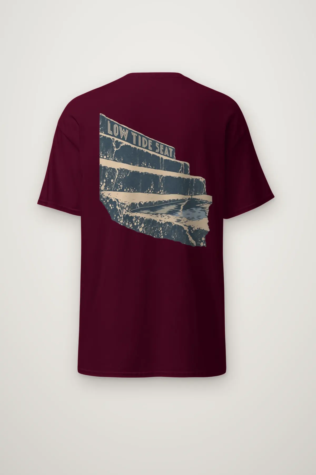 "Low Tide Seat" Heavyweight Unisex Crewneck T-shirt