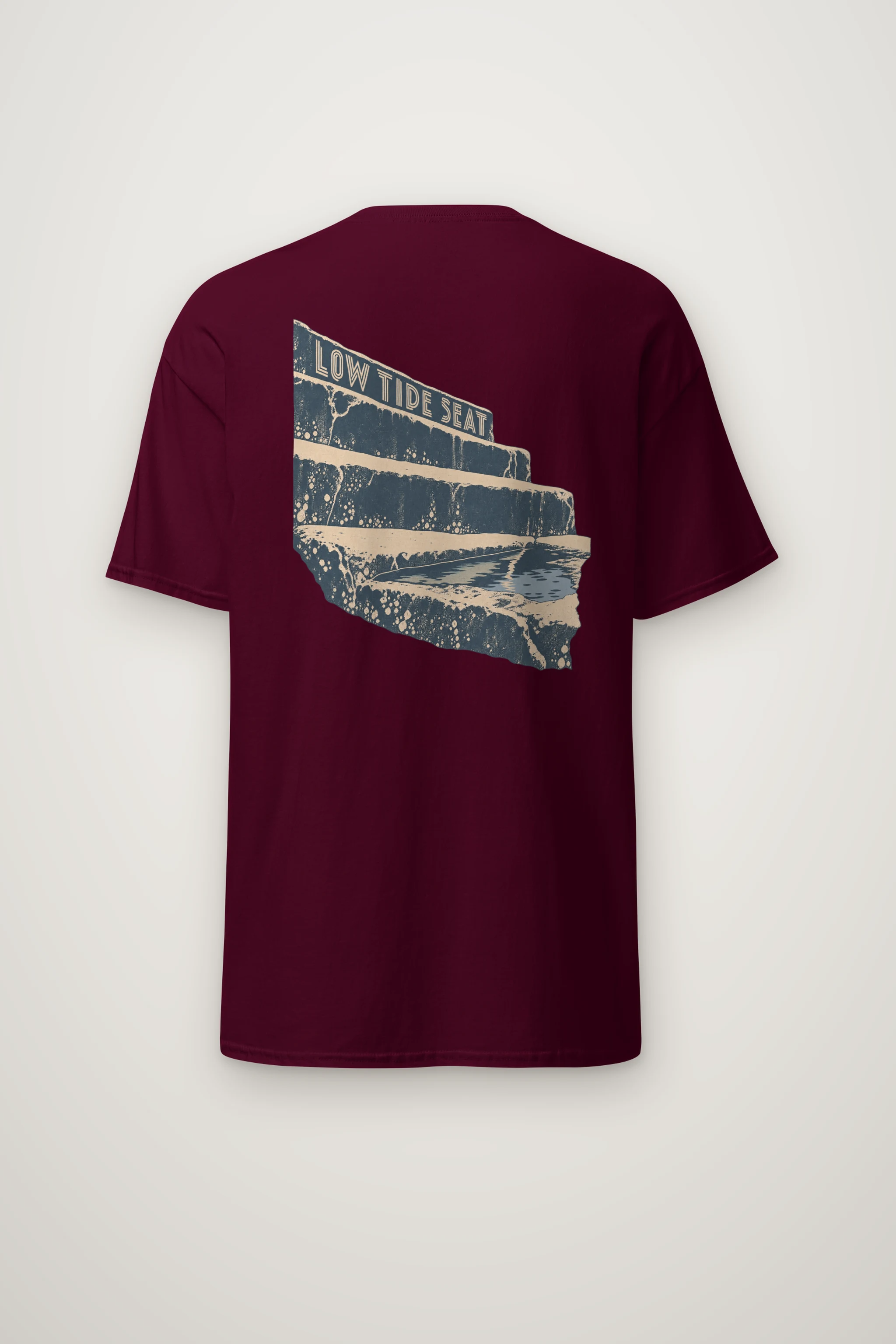 "Low Tide Seat" Heavyweight Unisex Crewneck T-shirt