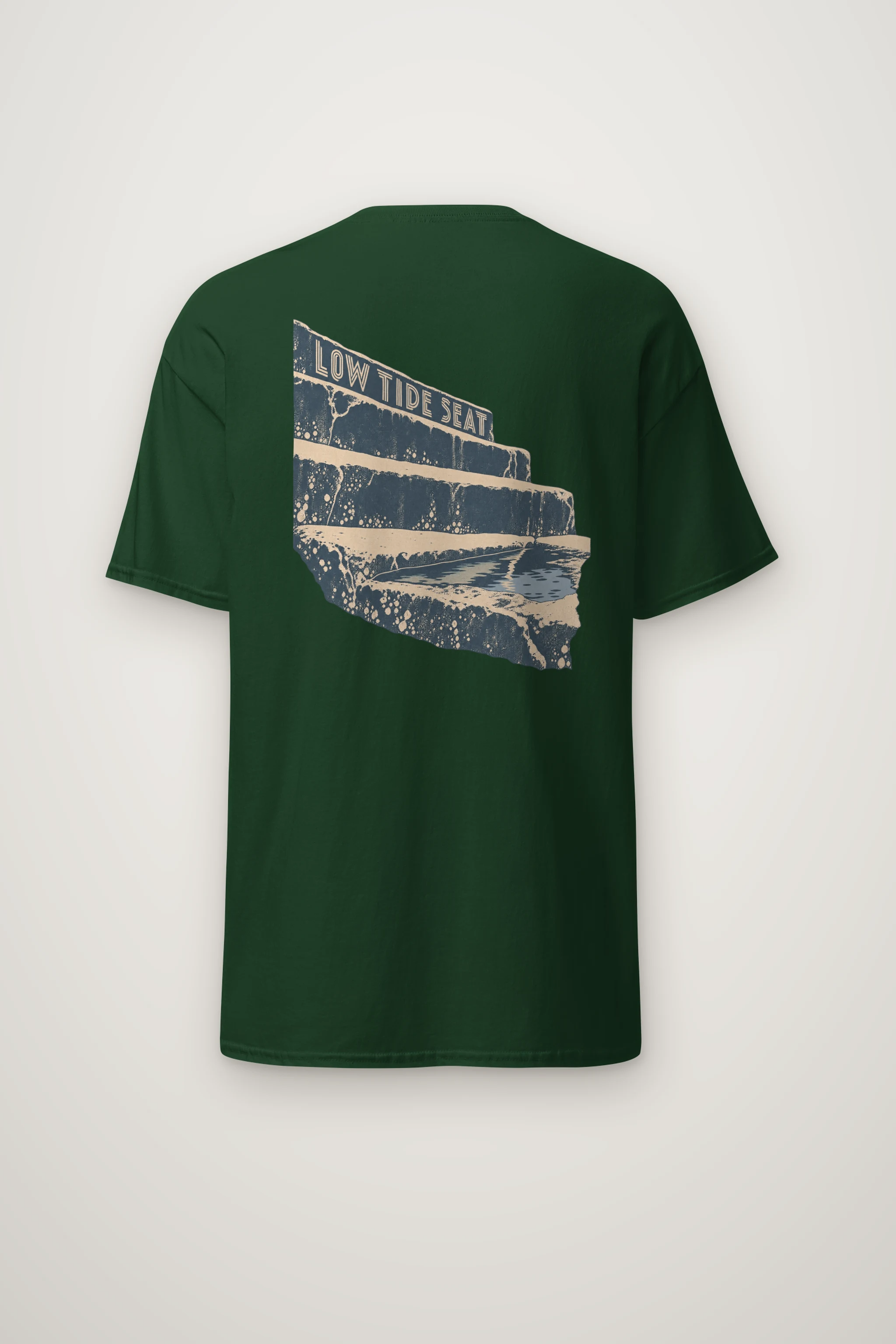 "Low Tide Seat" Heavyweight Unisex Crewneck T-shirt
