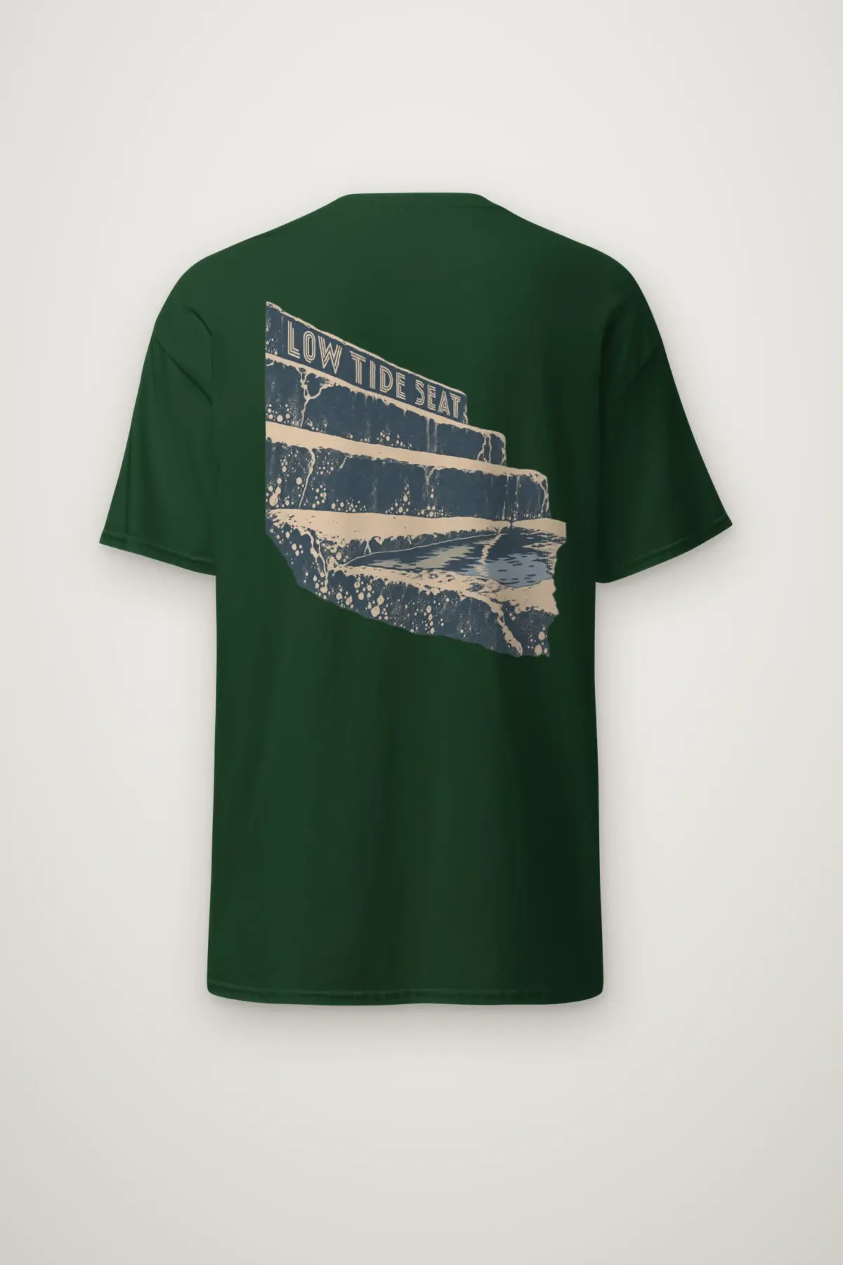 "Low Tide Seat" Heavyweight Unisex Crewneck T-shirt