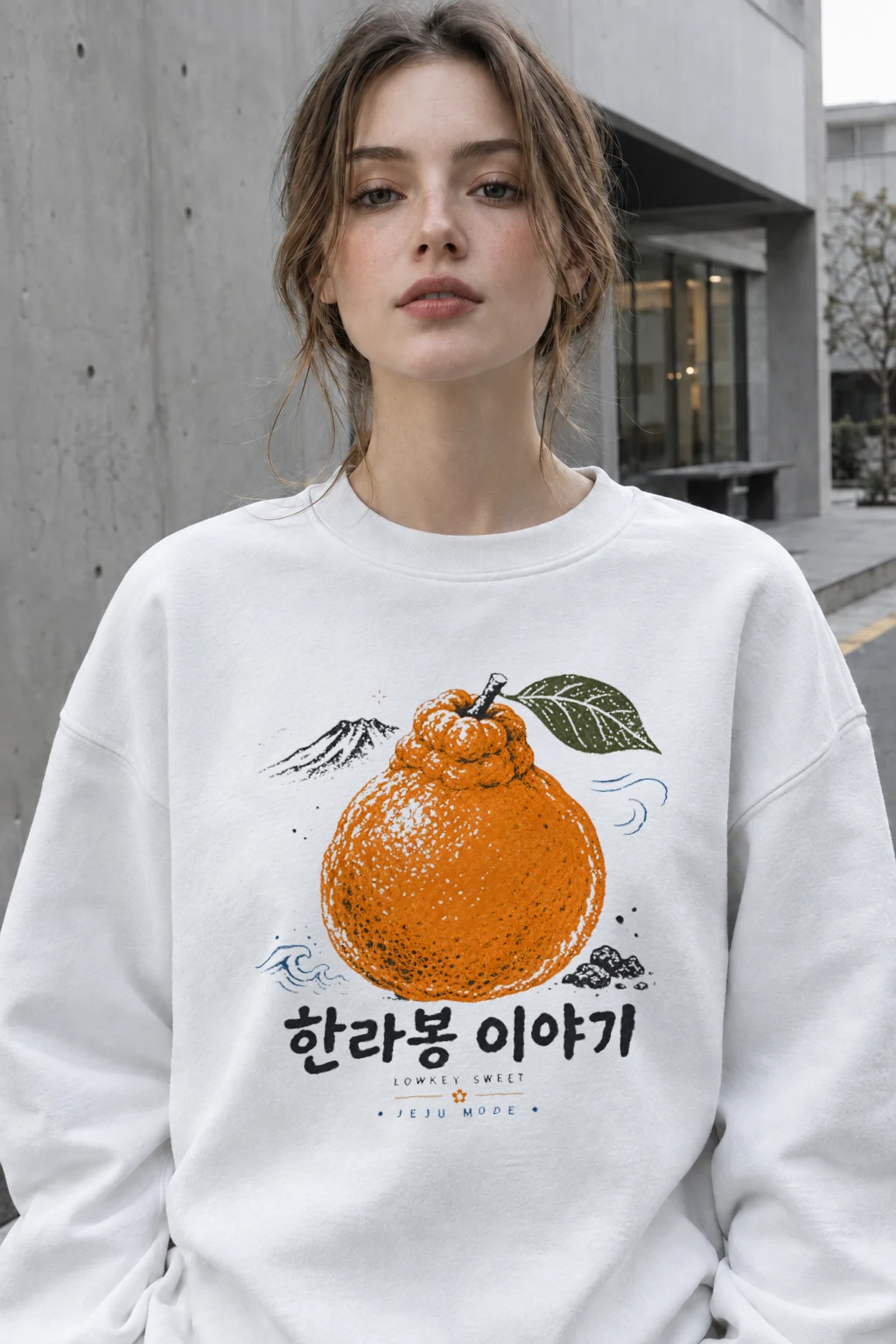 "Lowkey Sweet Jeju" Heavy Blend Unisex Crewneck Sweatshirt | Gildan 18000