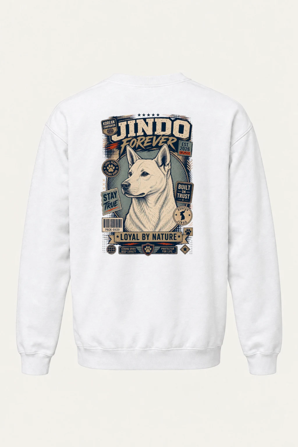 "Loyal By Nature" Heavy Blend Unisex Crewneck Sweatshirt | Gildan 18000