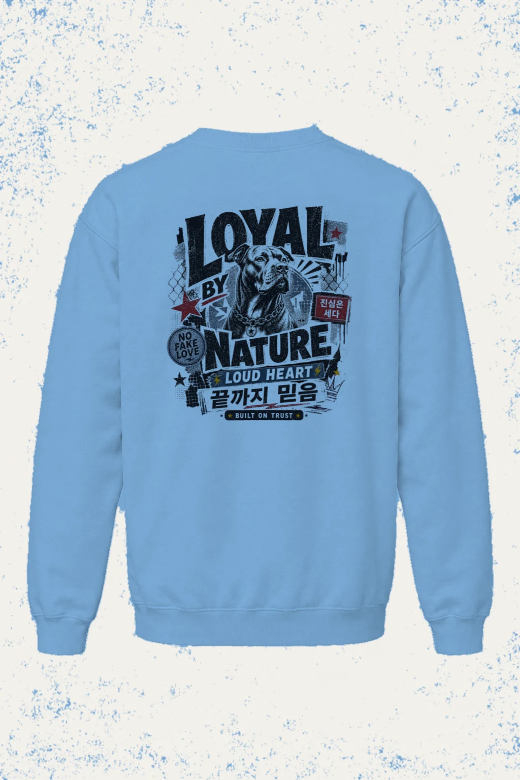 "Loyal By Nature" Heavy Blend Unisex Crewneck Sweatshirt | Gildan 18000