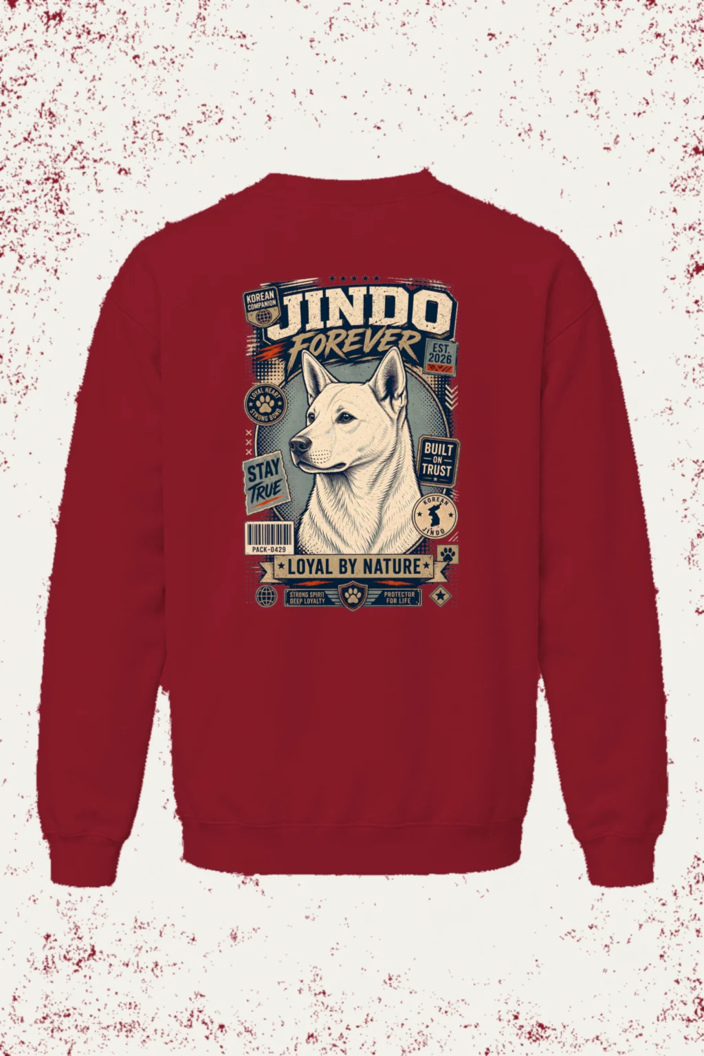 "Loyal By Nature" Heavy Blend Unisex Crewneck Sweatshirt | Gildan 18000