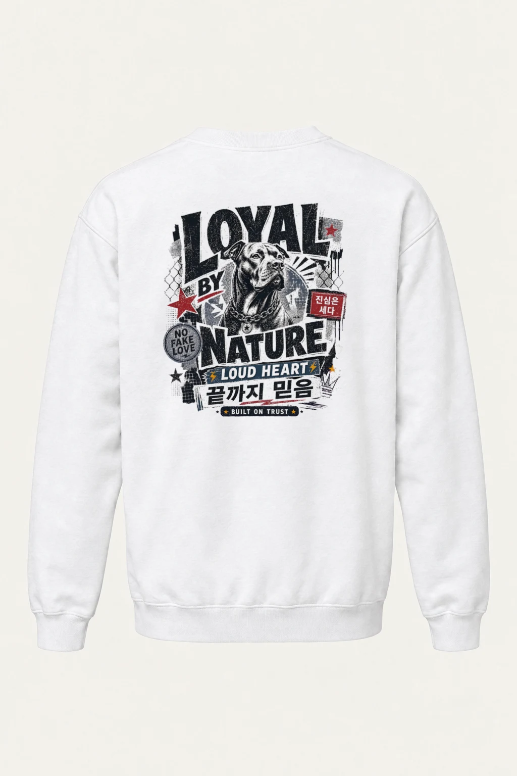 "Loyal By Nature" Heavy Blend Unisex Crewneck Sweatshirt | Gildan 18000