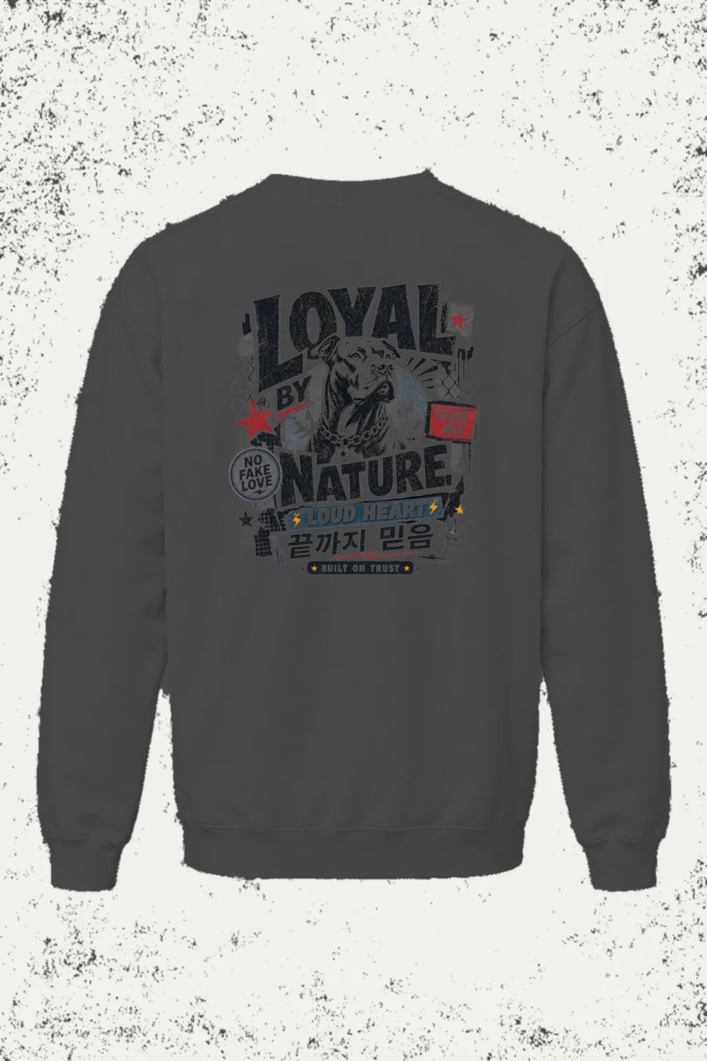 "Loyal By Nature" Heavy Blend Unisex Crewneck Sweatshirt | Gildan 18000