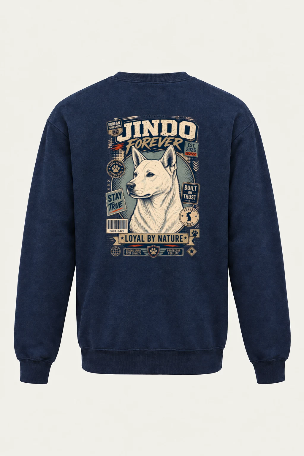 "Loyal By Nature" Heavy Blend Unisex Crewneck Sweatshirt | Gildan 18000