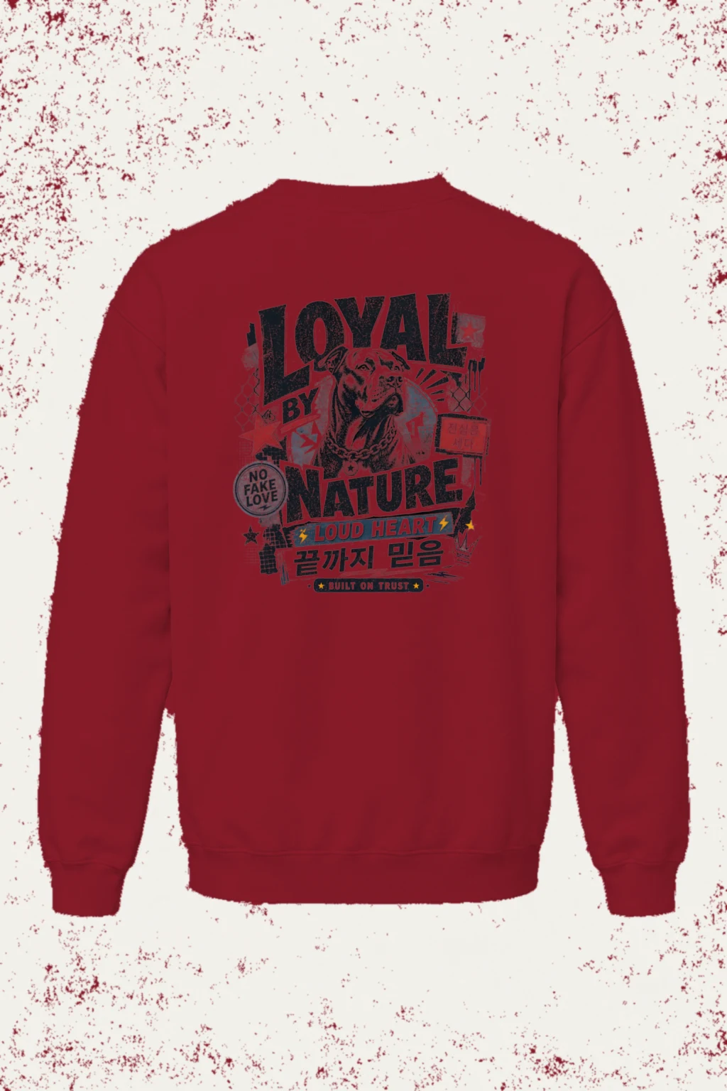 "Loyal By Nature" Heavy Blend Unisex Crewneck Sweatshirt | Gildan 18000