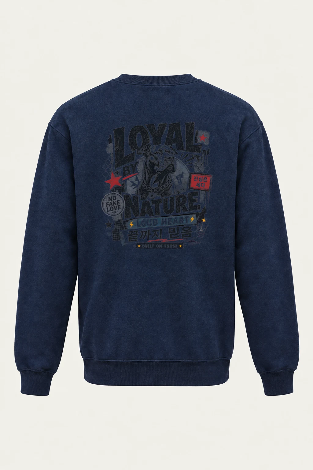 "Loyal By Nature" Heavy Blend Unisex Crewneck Sweatshirt | Gildan 18000