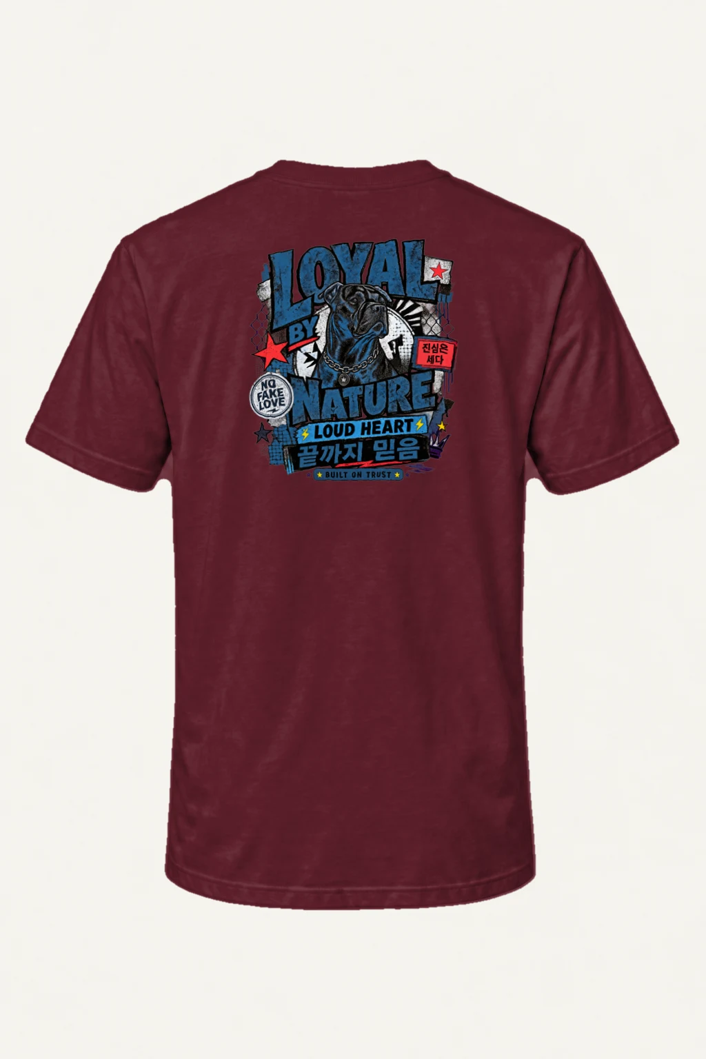 "Loyal By Nature" Heavyweight Unisex Crewneck T-shirt | Gildan 5000