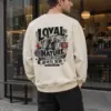 "Loyal By Nature" Unisex Sponge Fleece Crewneck Sweatshirt | Bella + Canvas 3901