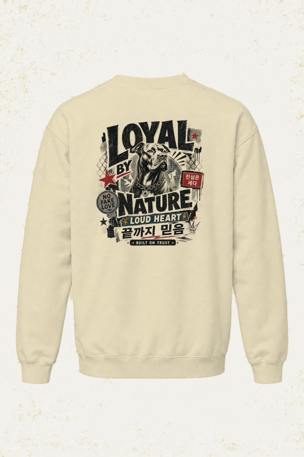 "Loyal By Nature" Unisex Sponge Fleece Crewneck Sweatshirt | Bella + Canvas 3901