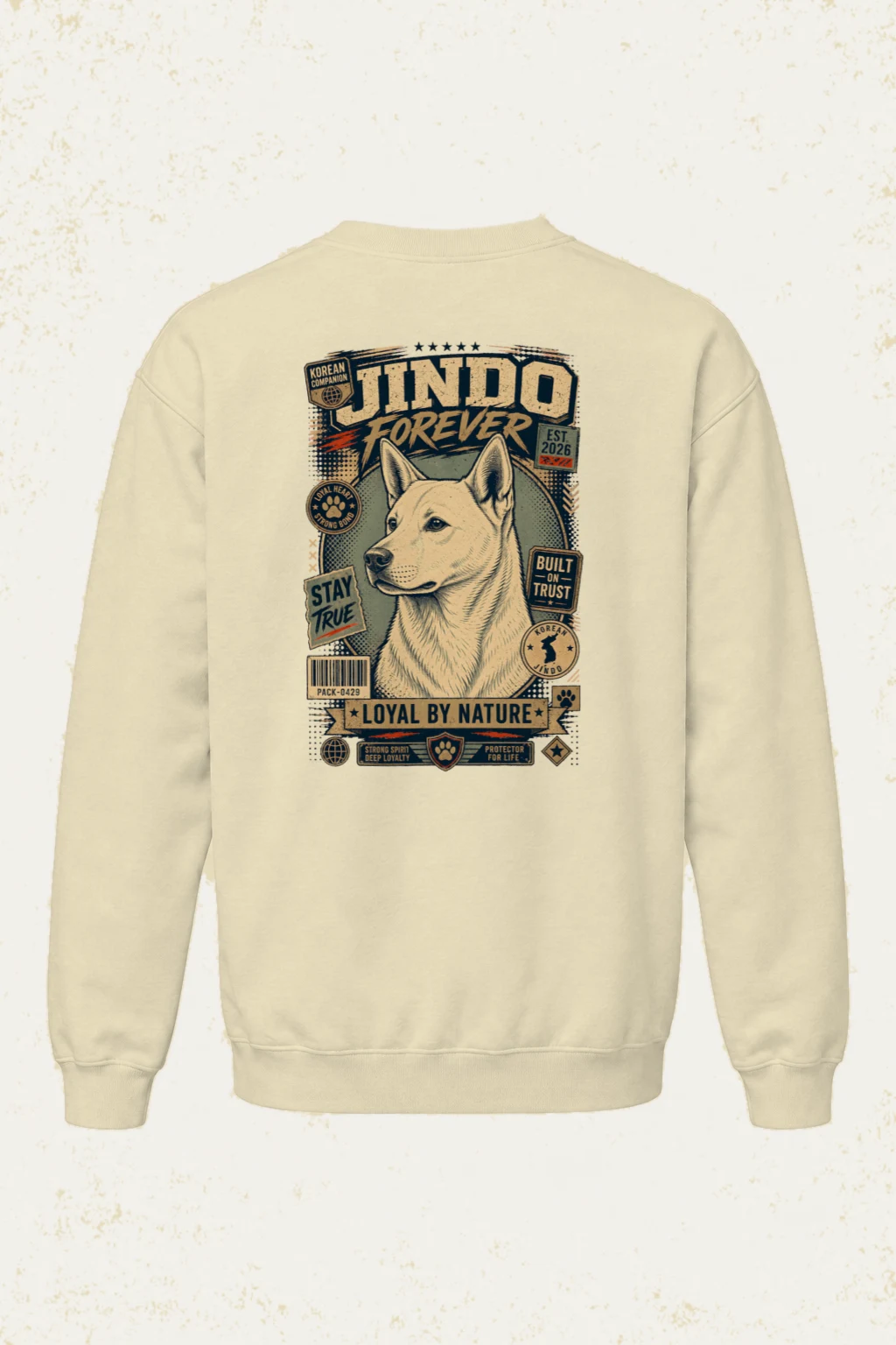 "Loyal By Nature" Unisex Sponge Fleece Crewneck Sweatshirt | Bella + Canvas 3901