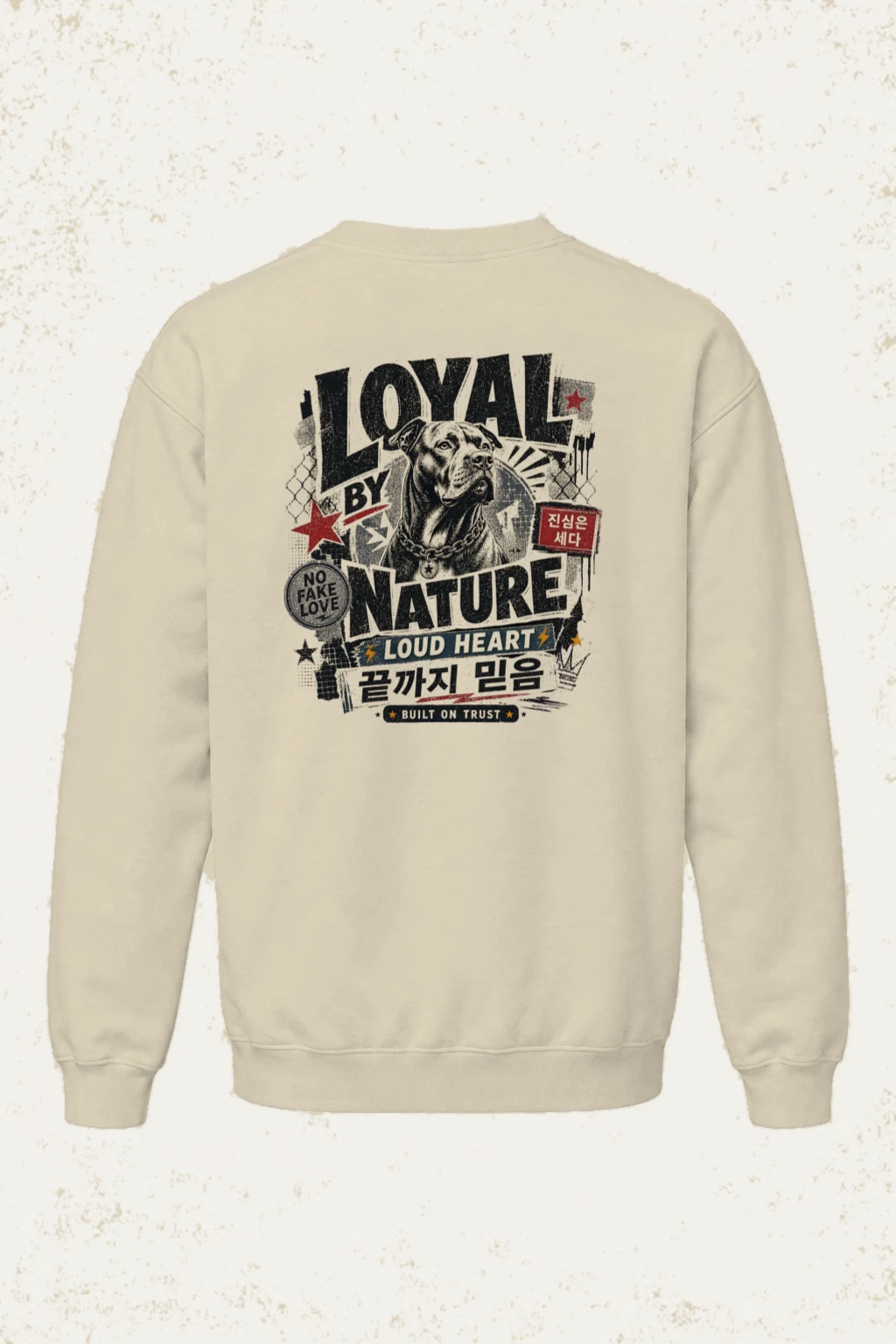 "Loyal By Nature" Unisex Sponge Fleece Crewneck Sweatshirt | Bella + Canvas 3901