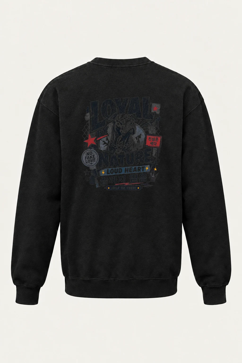 "Loyal By Nature" Unisex Sponge Fleece Crewneck Sweatshirt | Bella + Canvas 3901