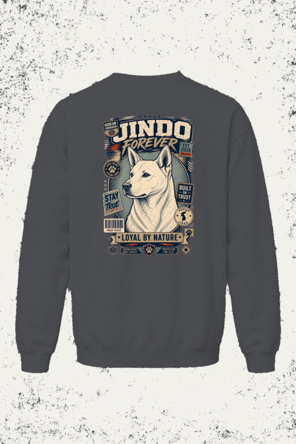 "Loyal By Nature" Unisex Sponge Fleece Crewneck Sweatshirt | Bella + Canvas 3901