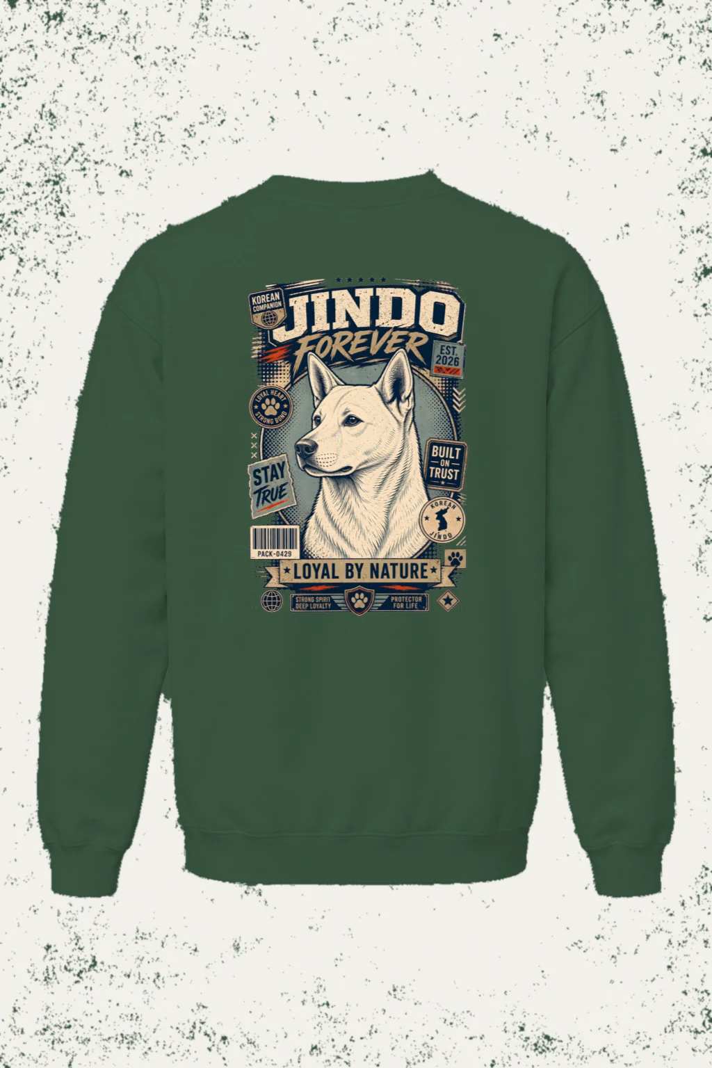 "Loyal By Nature" Unisex Sponge Fleece Crewneck Sweatshirt | Bella + Canvas 3901