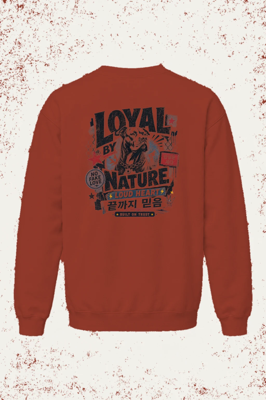 "Loyal By Nature" Unisex Sponge Fleece Crewneck Sweatshirt | Bella + Canvas 3901