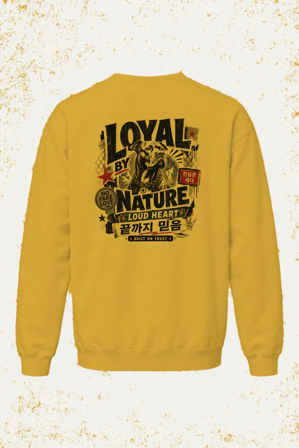 "Loyal By Nature" Unisex Sponge Fleece Crewneck Sweatshirt | Bella + Canvas 3901