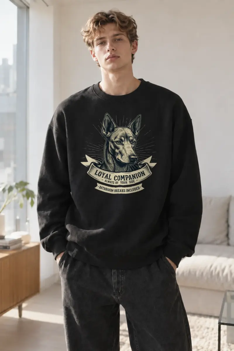 "Loyal Companion" Heavy Blend Unisex Crewneck Sweatshirt | Gildan 18000