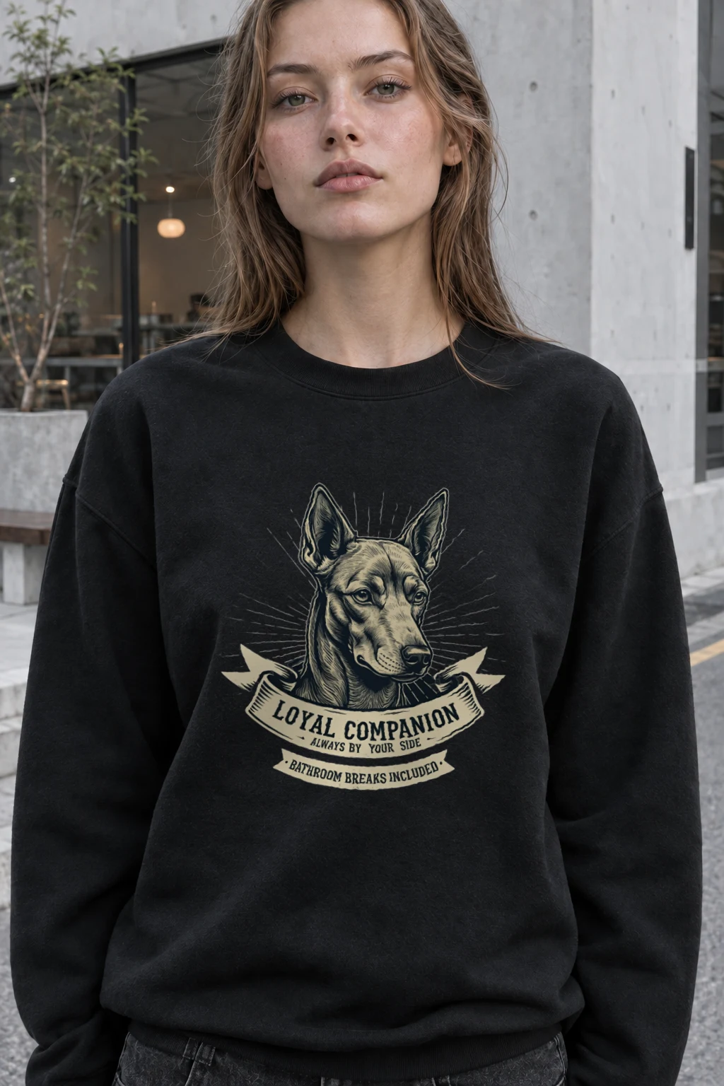 "Loyal Companion" Heavy Blend Unisex Crewneck Sweatshirt | Gildan 18000