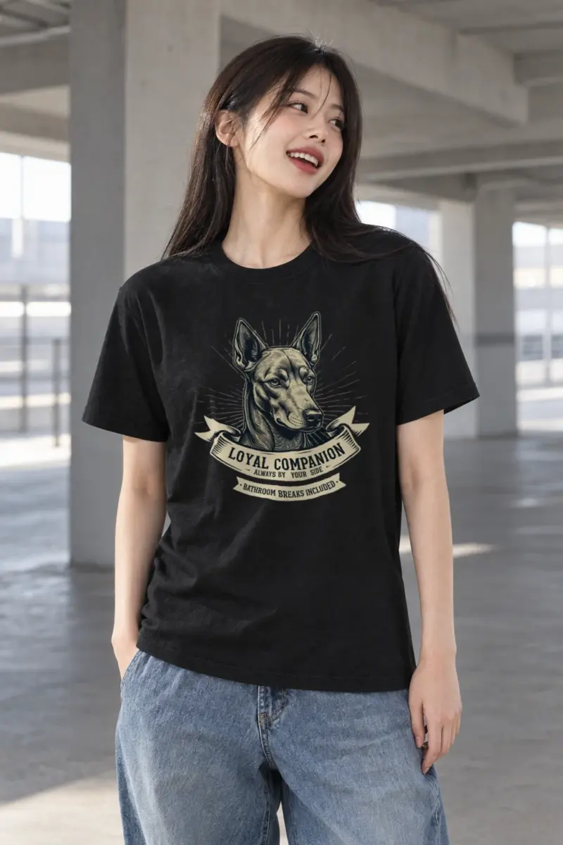 "Loyal Companion" Heavyweight Unisex Crewneck T-shirt