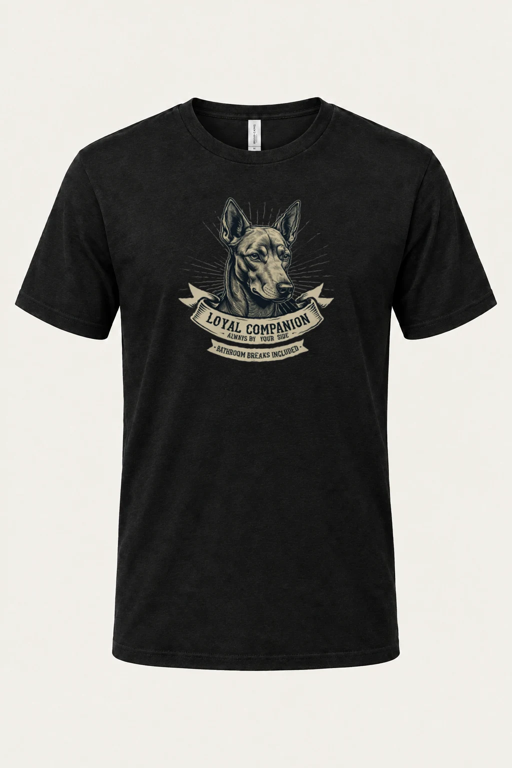 "Loyal Companion" Heavyweight Unisex Crewneck T-shirt | Gildan 5000