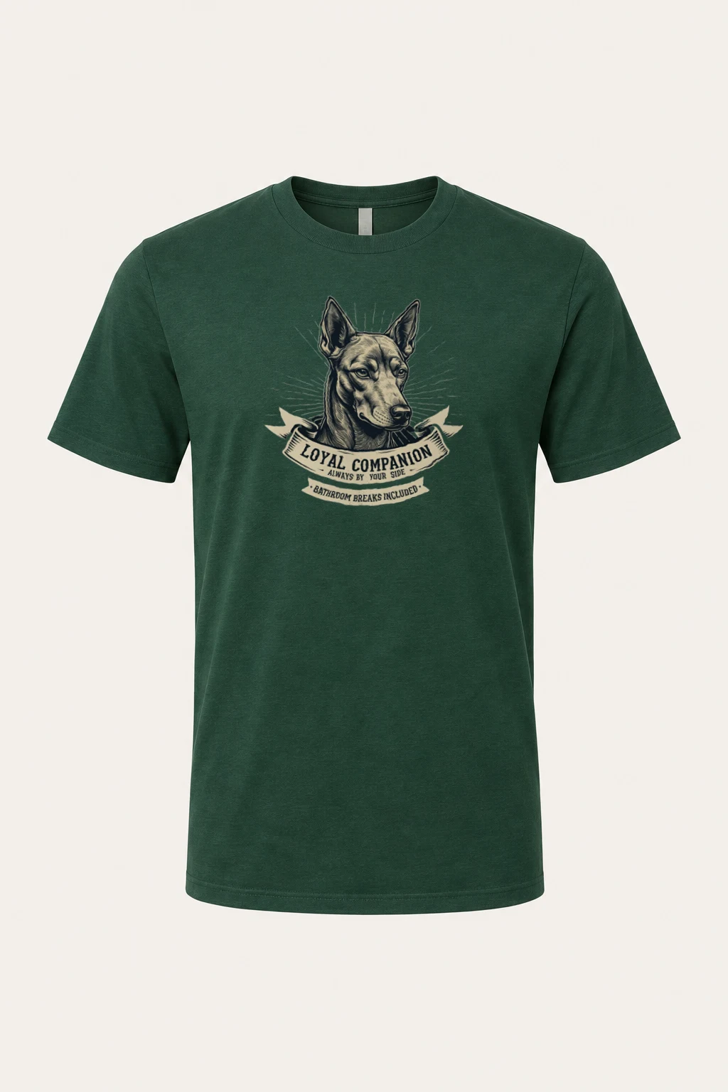 "Loyal Companion" Heavyweight Unisex Crewneck T-shirt | Gildan 5000