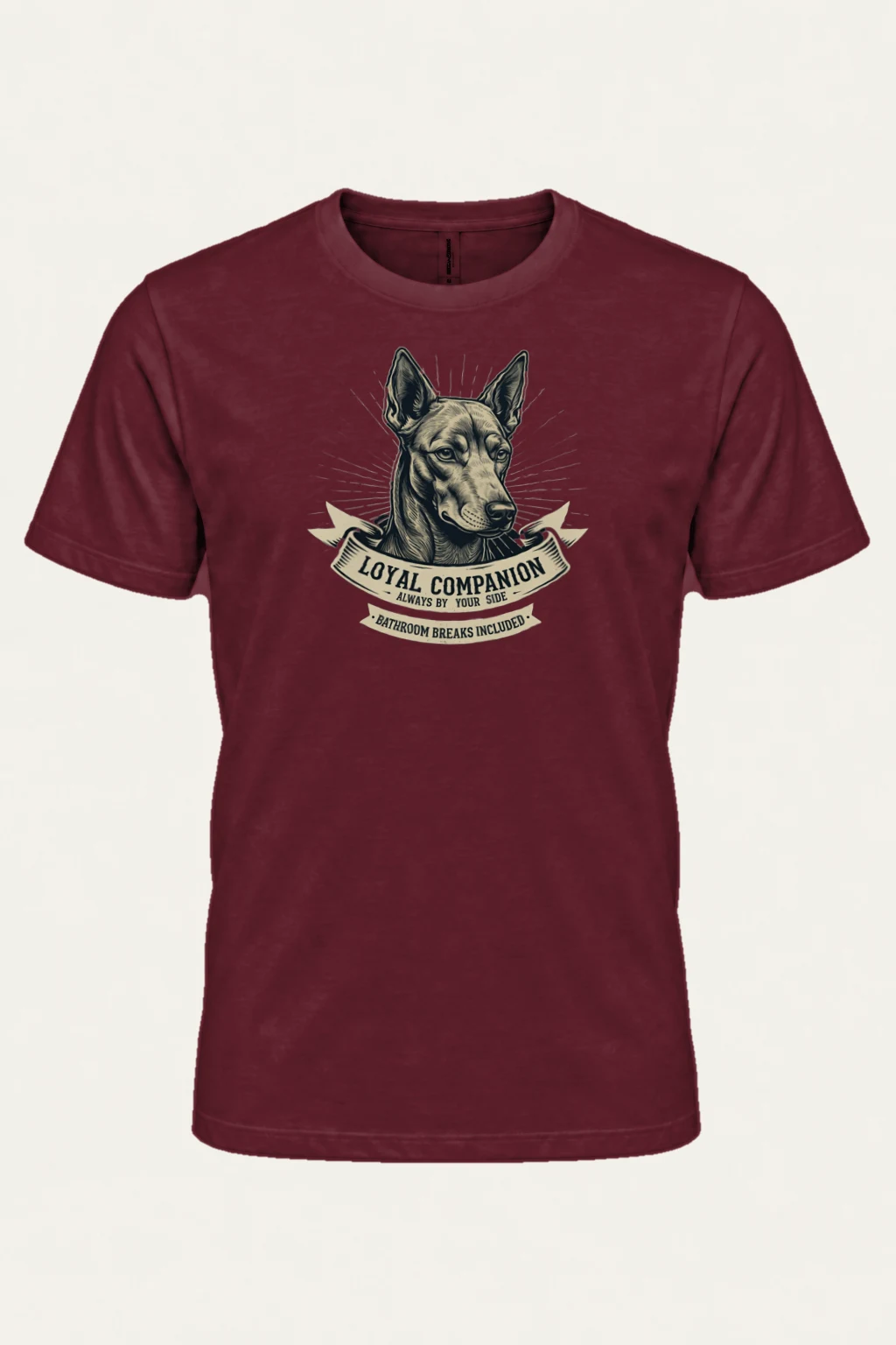 "Loyal Companion" Heavyweight Unisex Crewneck T-shirt | Gildan 5000