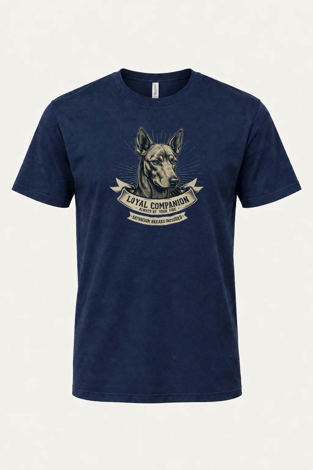 "Loyal Companion" Heavyweight Unisex Crewneck T-shirt | Gildan 5000