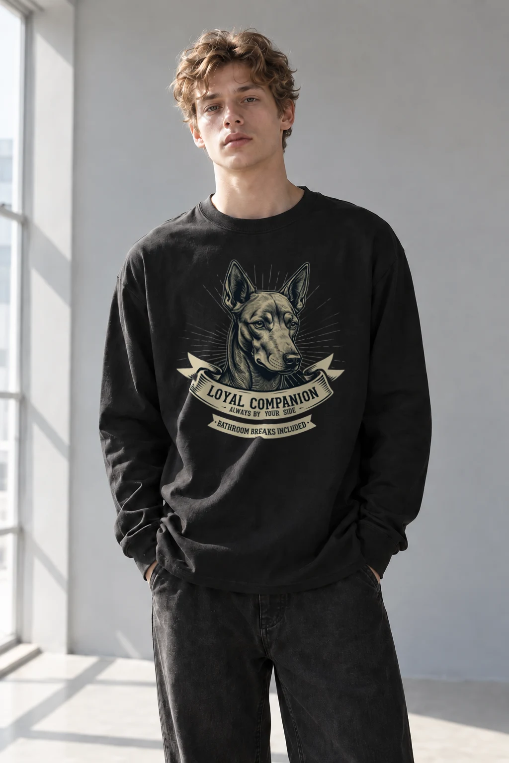 "Loyal Companion" Unisex Longsleeve T-shirt | Gildan 2400