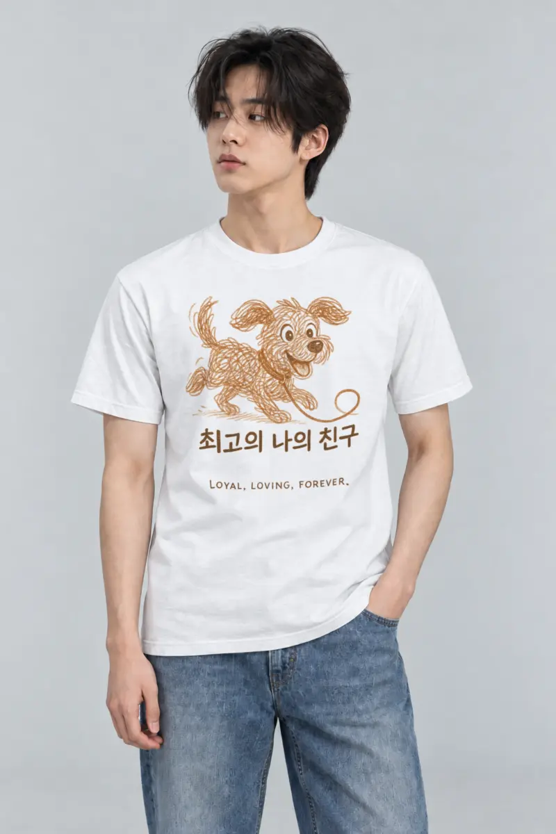 "Loyal Loving Forever" Heavyweight Unisex Crewneck T-shirt