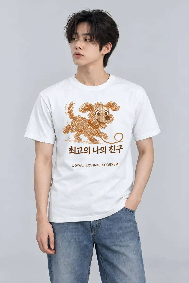 "Loyal Loving Forever" Heavyweight Unisex Crewneck T-shirt