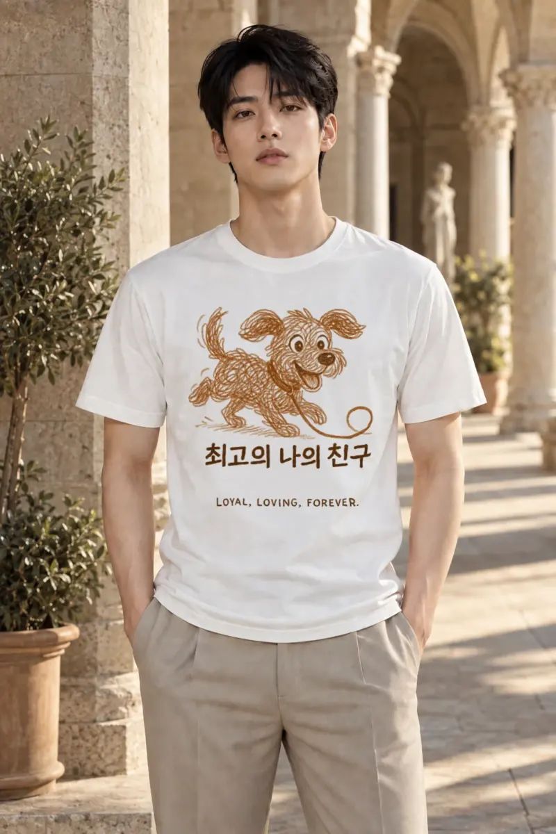 "Loyal Loving Forever" Heavyweight Unisex Crewneck T-shirt | Gildan 5000