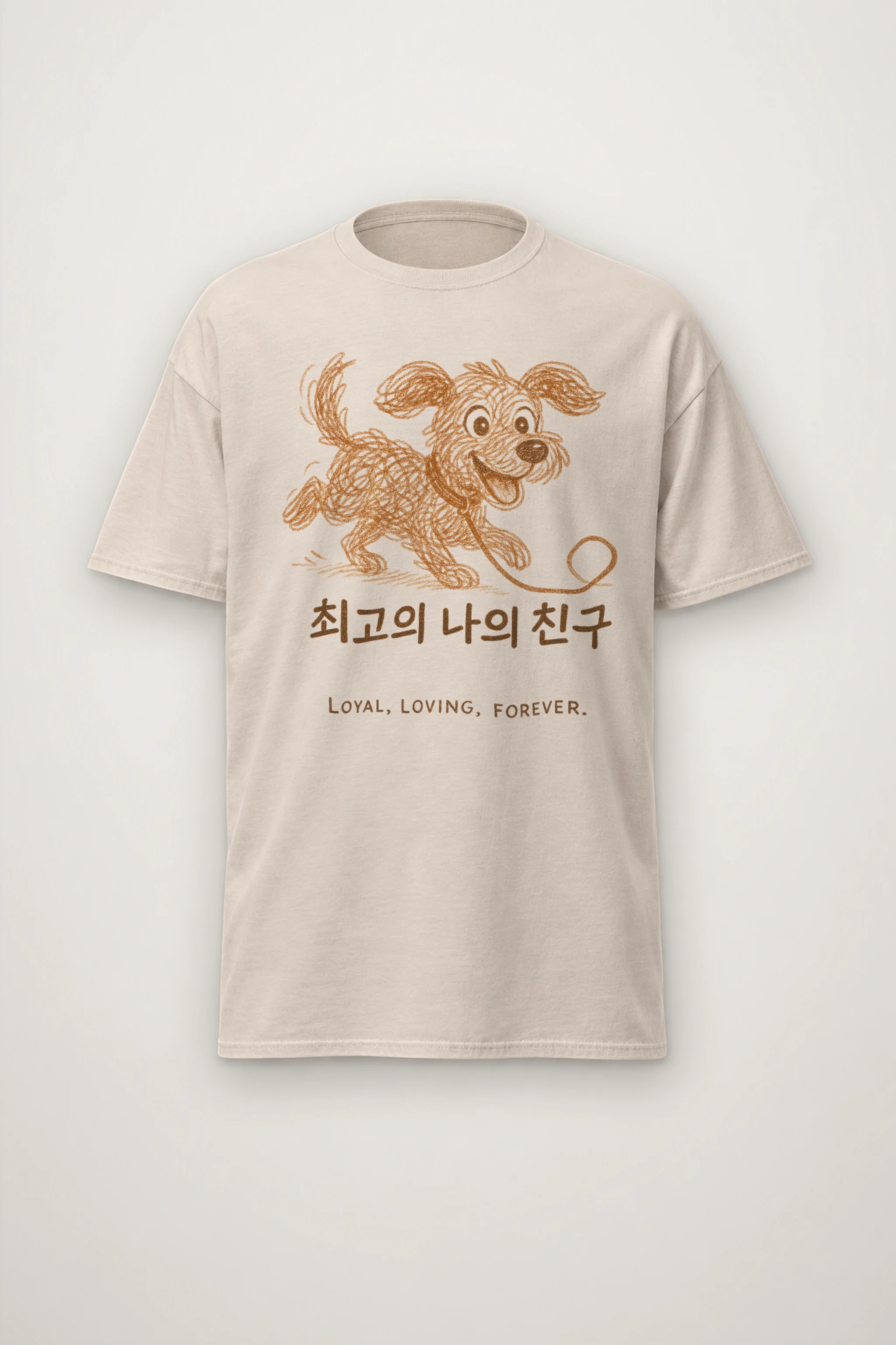 "Loyal Loving Forever" Heavyweight Unisex Crewneck T-shirt