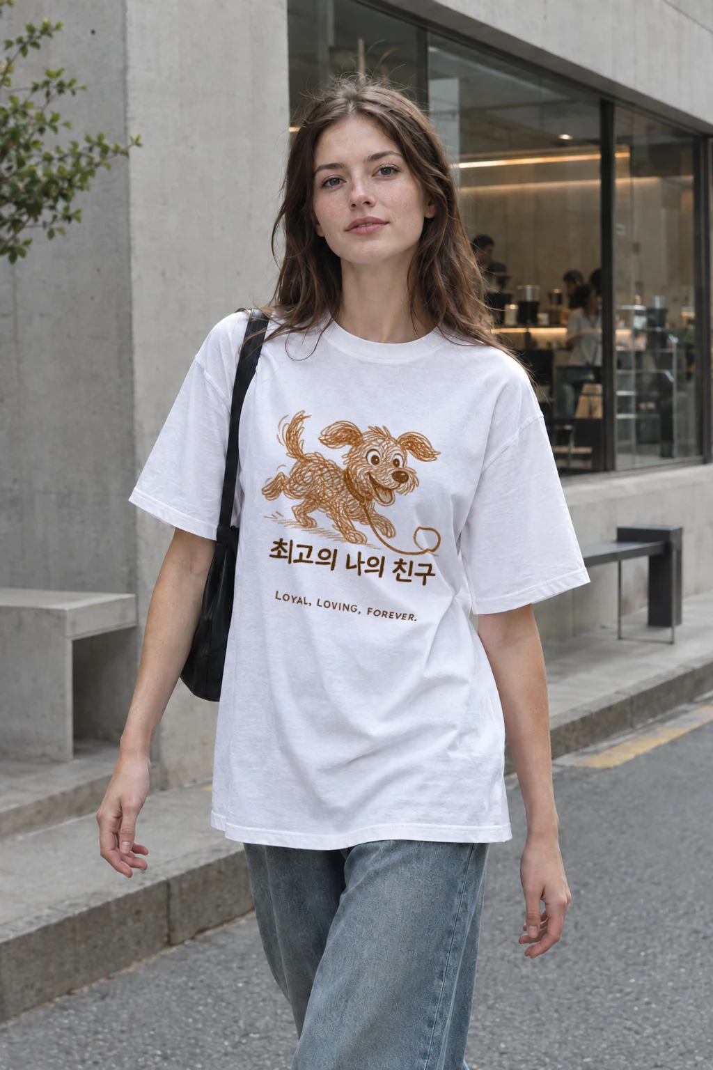 "Loyal Loving Forever" Heavyweight Unisex Crewneck T-shirt | Gildan 5000