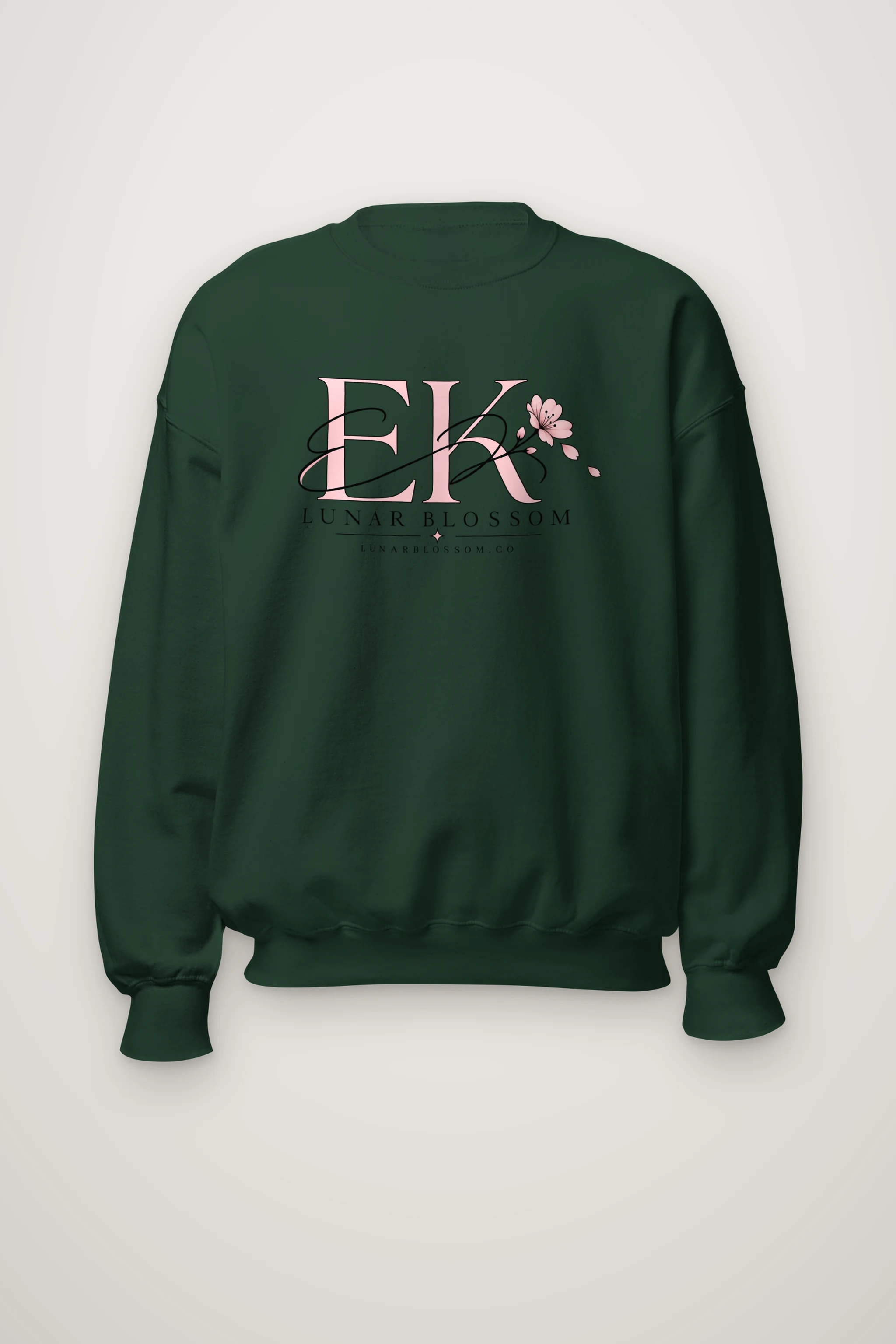 "Lunar Blossom" Heavy Blend Unisex Crewneck Sweatshirt