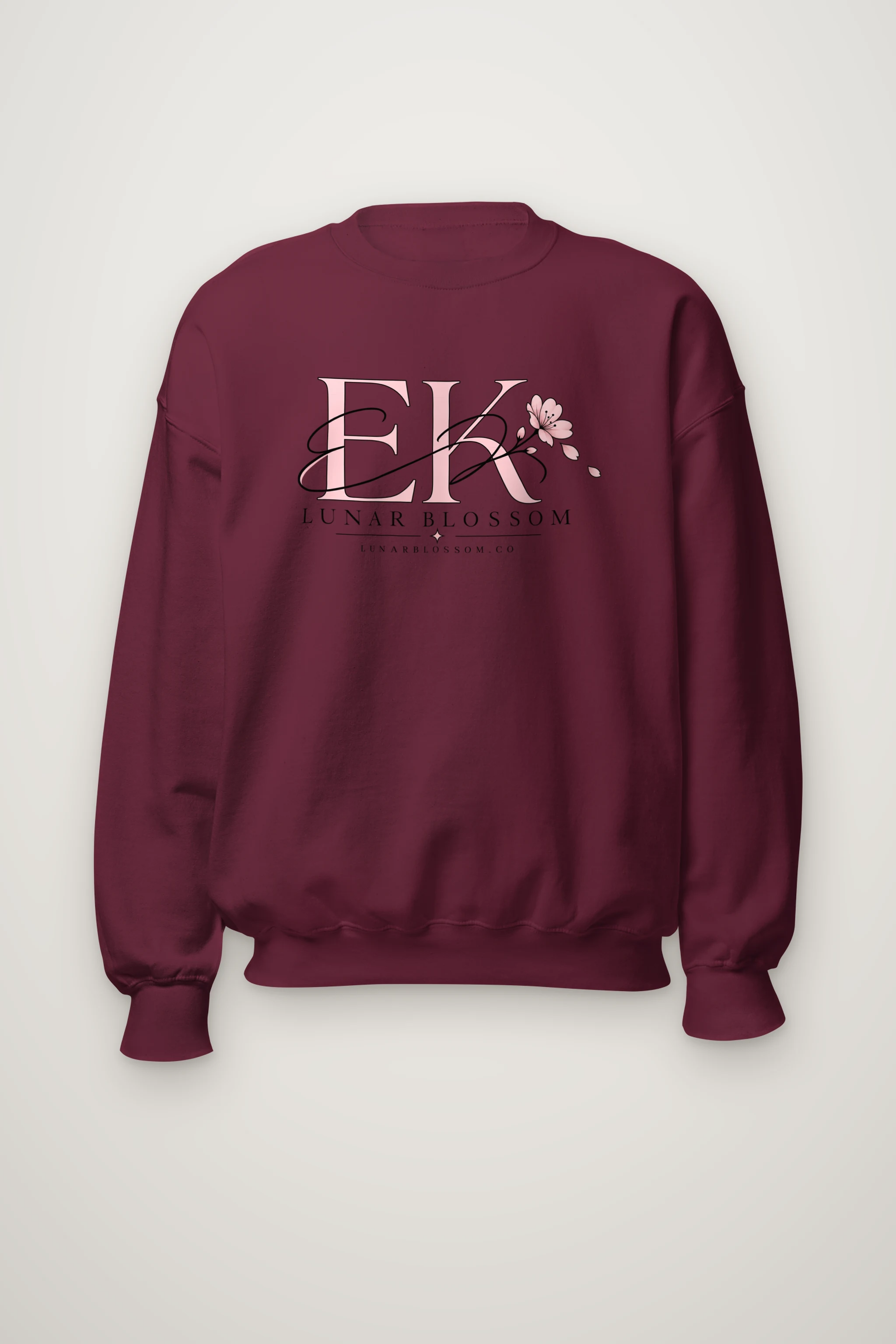 "Lunar Blossom" Heavy Blend Unisex Crewneck Sweatshirt