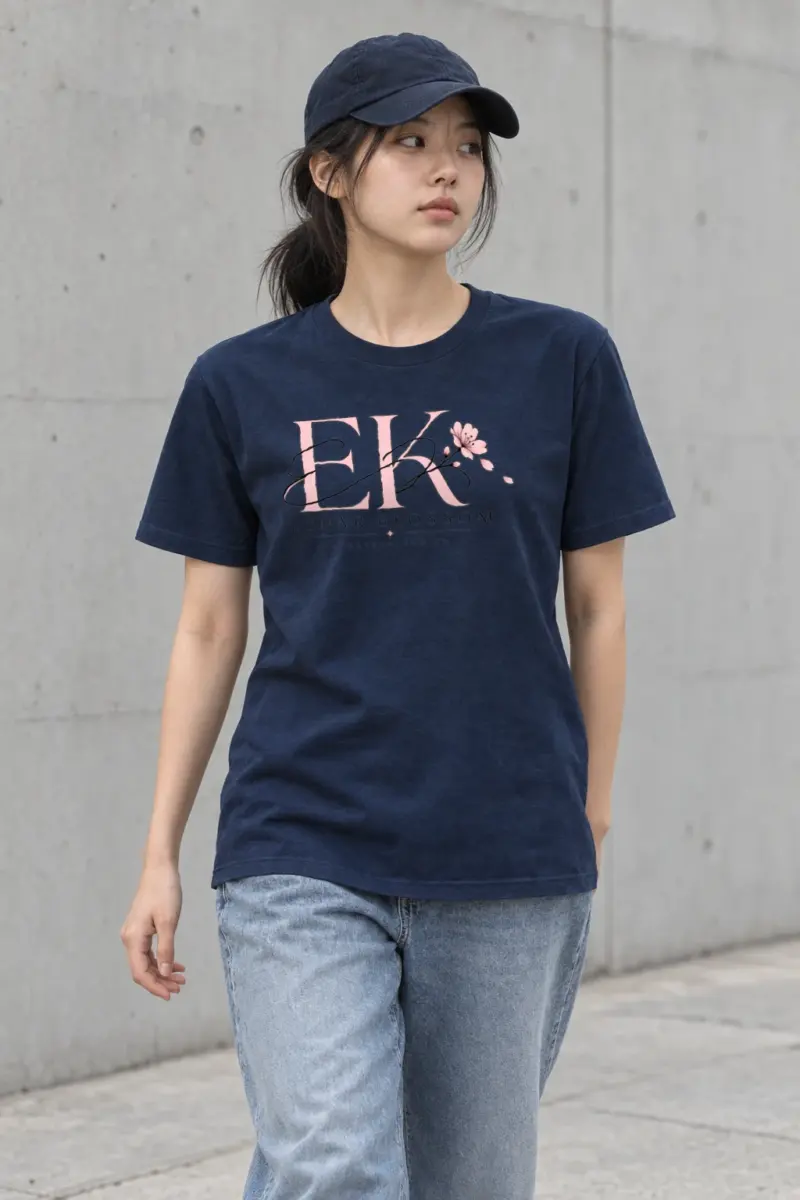"Lunar Blossom" Heavyweight Unisex Crewneck T-shirt | Gildan 5000