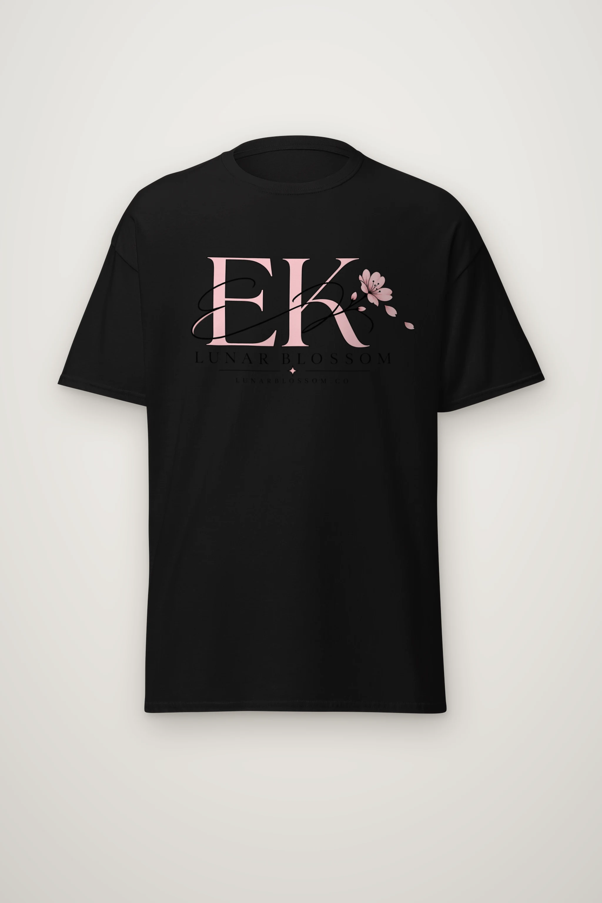 "Lunar Blossom" Heavyweight Unisex Crewneck T-shirt