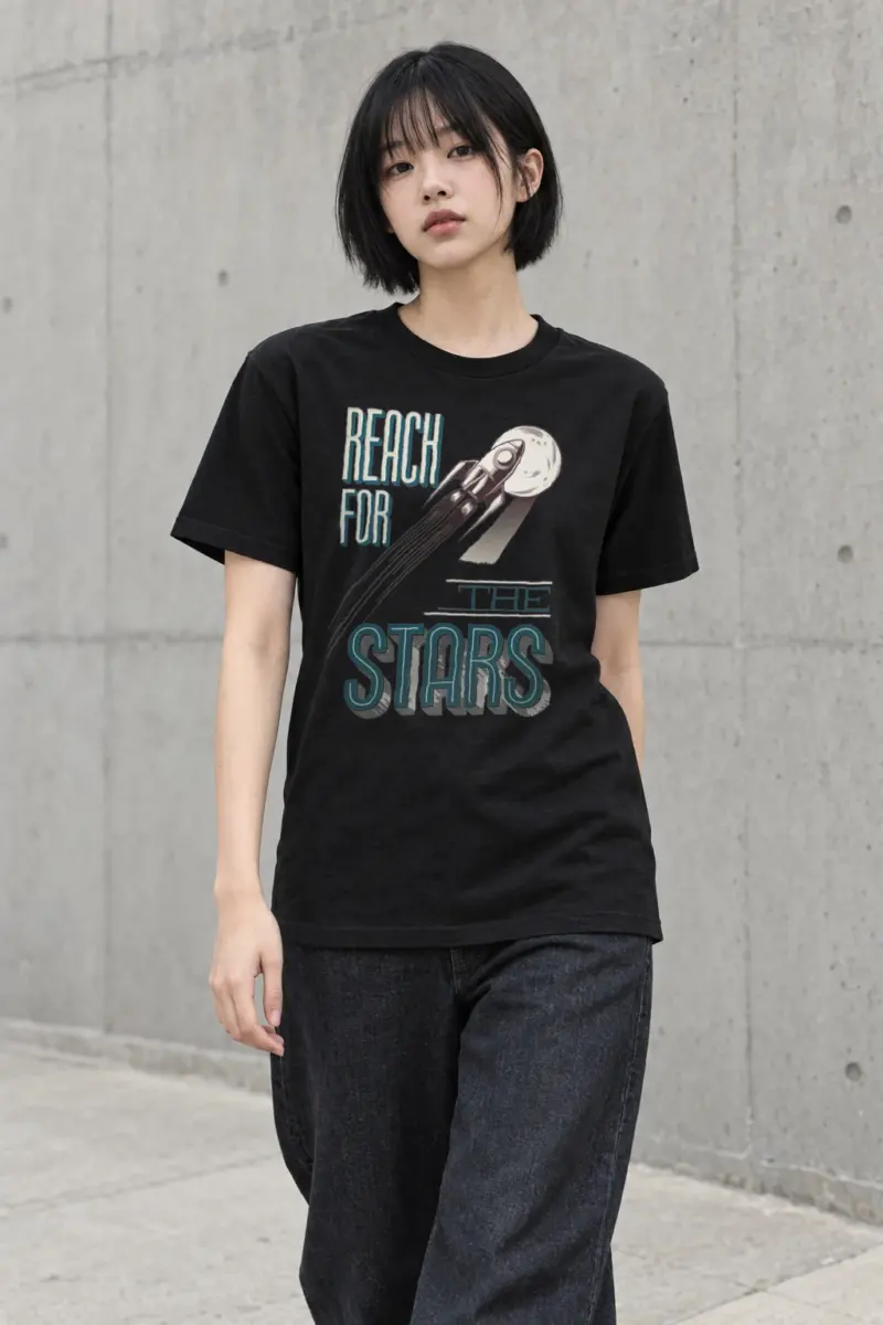 "Lunar Departure" Heavyweight Unisex Crewneck T-shirt | Gildan 5000