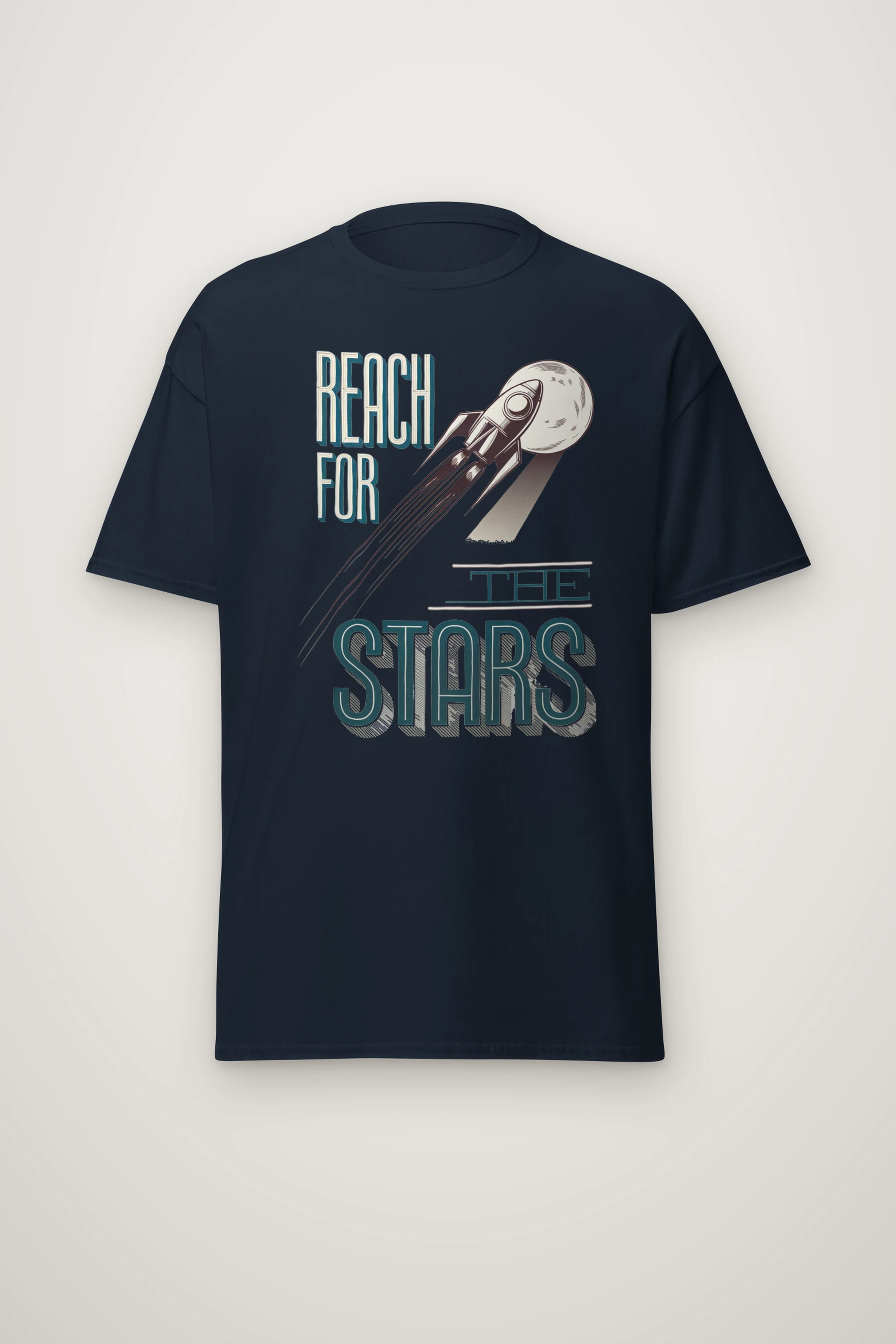 "Lunar Departure" Heavyweight Unisex Crewneck T-shirt