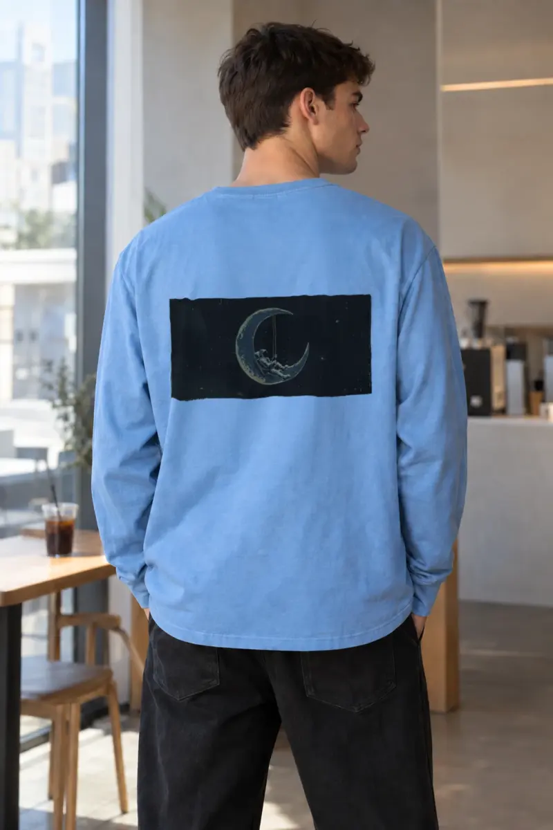 “Lunar Drifter” Unisex Longsleeve T-shirt | Gildan 2400