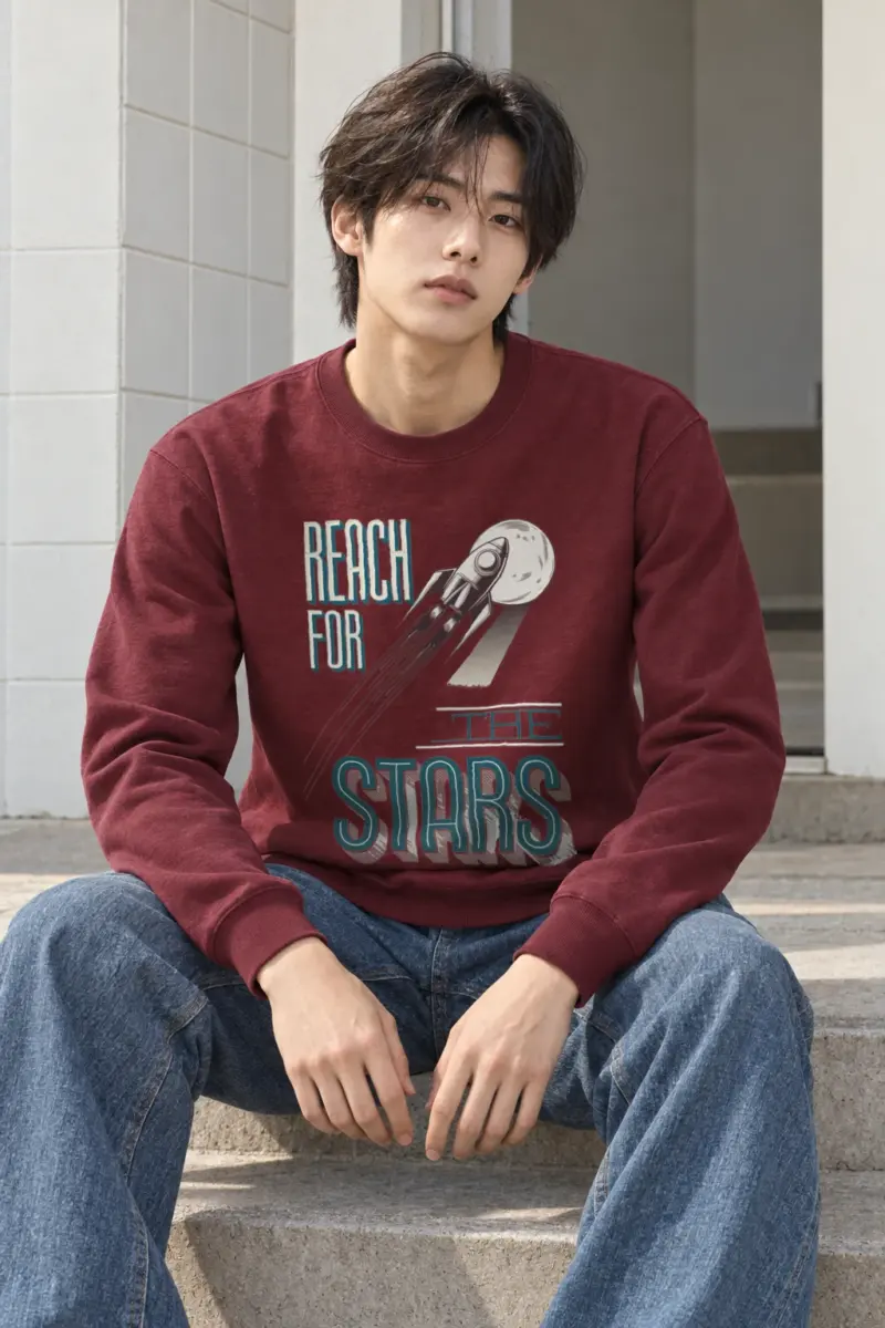 "Lunar Launch" Heavy Blend Unisex Crewneck Sweatshirt