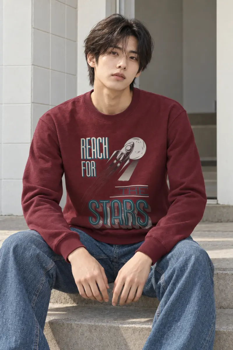 "Lunar Launch" Heavy Blend Unisex Crewneck Sweatshirt