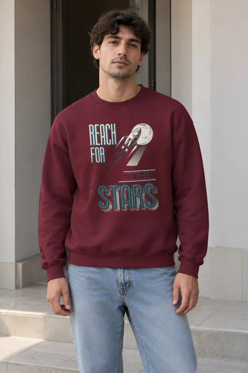 "Lunar Launch" Heavy Blend Unisex Crewneck Sweatshirt