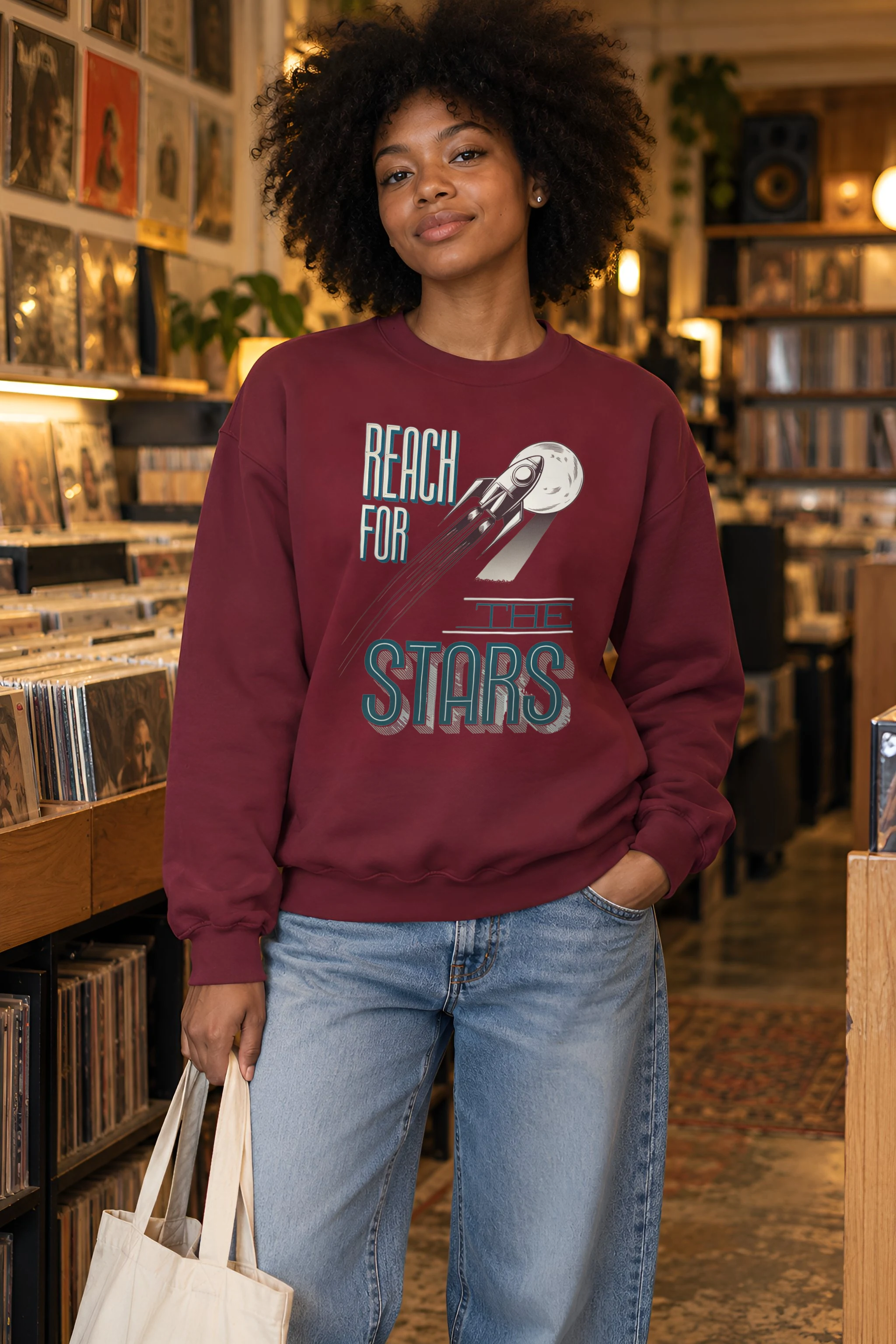 "Lunar Launch" 1 Crewneck Sweatshirt