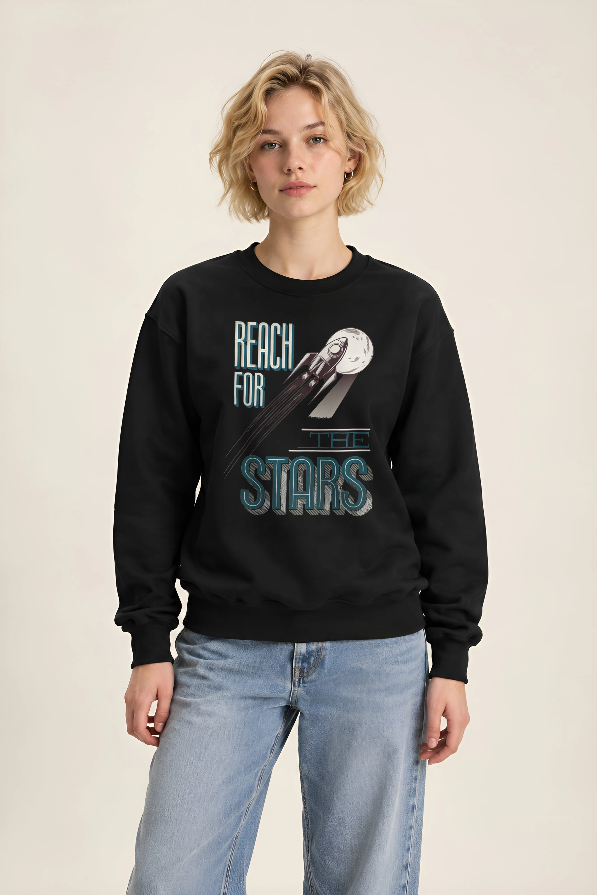 "Lunar Launch" 1 Crewneck Sweatshirt
