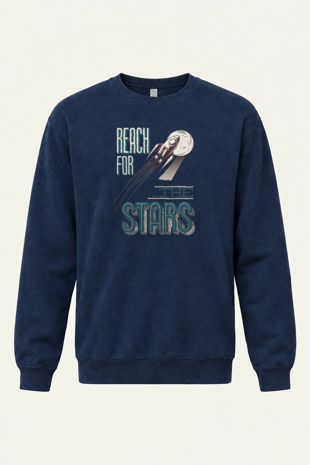 "Lunar Launch" Heavy Blend Unisex Crewneck Sweatshirt | Gildan 18000